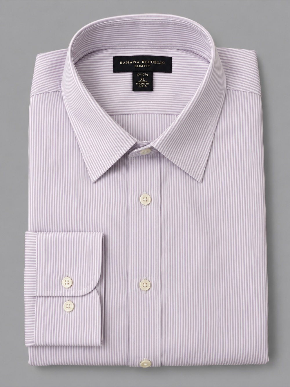 Banana Republic Men’s Slim Fit Striped Dress Shirt XL 17-17.5 NWT
